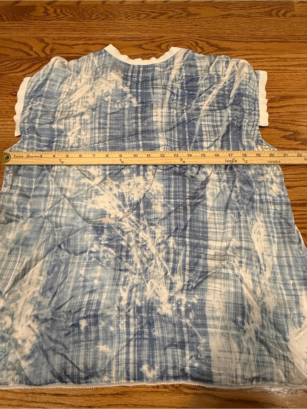 Go by GoSilk Plaid Tie Dye 100% Silk Top (L) & Jogger Pant (M) Matching Set - Picture 5 of 14